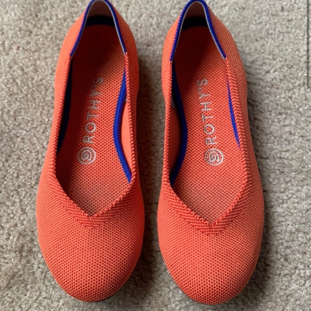 SOLD. Authentic Rothy’s Persimmon Flats - Picture 4 of 8